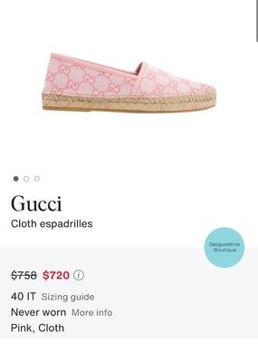 Gucci pink espadrilles